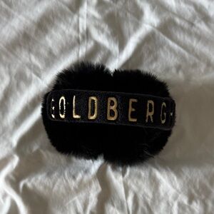 Goldbergh Black Faux Fur Earmuffs